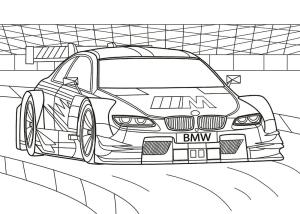 Spor Araba boyama sayfası,  coloring page, BMW, 