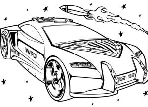 Spor Araba boyama sayfası,  coloring page, Hot Wheels Yarış Arabası, 