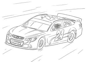 Spor Araba boyama sayfası,  coloring page, 24 numaralı Chevrolet, 