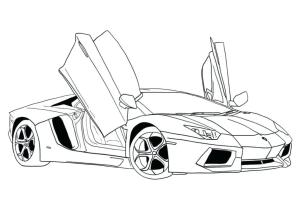 Spor Araba boyama sayfası,  coloring page, Lamborghini, 