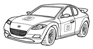 Spor Araba boyama sayfası,  coloring page, Mazda RX-8, 