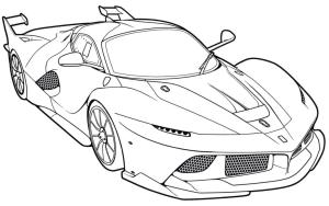 Spor Araba boyama sayfası,  coloring page, Ferrari FXX, 