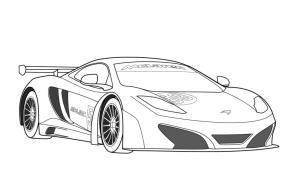 Spor Araba boyama sayfası,  coloring page, McLaren, 