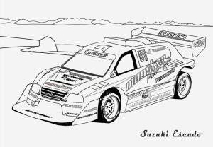 Spor Araba boyama sayfası,  coloring page, Suzuki, 