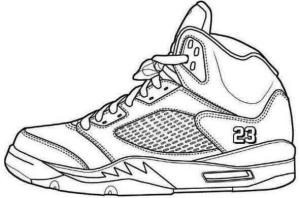 Spor Ayakkabı boyama sayfası,  coloring page, Air Jordan spor ayakkabı, 