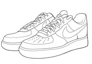 Spor Ayakkabı boyama sayfası,  coloring page, Air Force 1 Düşük, 