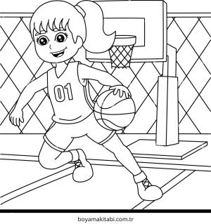 Spor boyama sayfası – renkli çizimler, okul öncesi