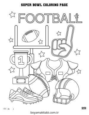 Spor boyama sayfası – yaratıcılık, eğlenceli etkinlik