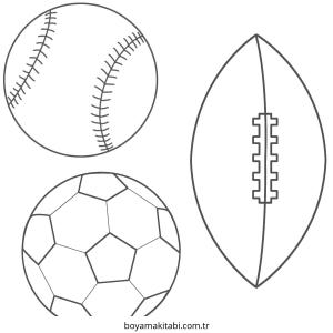 Spor boyama sayfası – çizgi film temalı, basit çizim