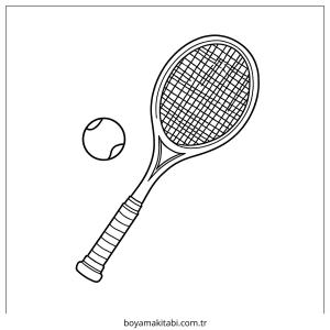 Spor boyama sayfası – sevimli karakter, sanatsal çalışma