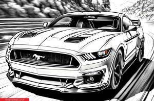 Yarış Arabası boyama sayfası, Sports Race Car coloring page, , 