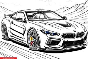 Yarış Arabası boyama sayfası, Sports Race Car coloring page, , 