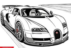 Yarış Arabası boyama sayfası, Sports Race Car coloring page, , 