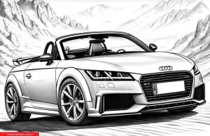 Yarış Arabası boyama sayfası, Sports Race Car coloring page, , 