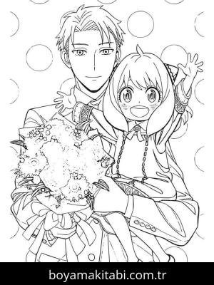 Spy x Family boyama sayfası – yaratıcılığı geliştirir, keyifli zaman