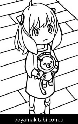 Spy x Family boyama sayfası – eğlenceli etkinlik, el becerilerini geliştirir