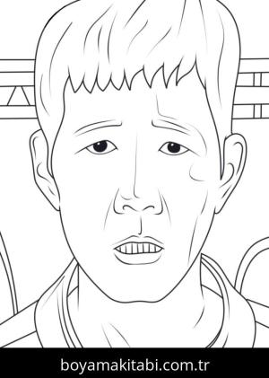 Squid Game boyama sayfası – eğitici aktivite, yaratıcılık