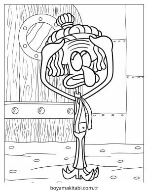 Squidward boyama sayfası – ücretsiz yazdır, boyama etkinliği
