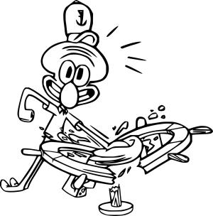 Squidward boyama sayfası, Squidward coloring page, , 