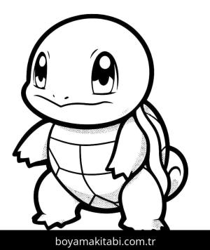 Squirtle boyama sayfası – evde etkinlik, ücretsiz yazdır