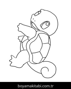 Squirtle boyama sayfası – boyama etkinliği, çocuk aktivitesi