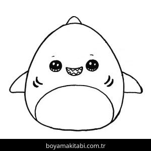 Squishmallow boyama sayfası – keyifli zaman, renkli çizimler
