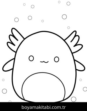 Squishmallow boyama sayfası – el becerilerini geliştirir, boyama çalışması