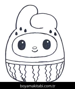 Squishmallow boyama sayfası – kolay boyama, eğitici aktivite