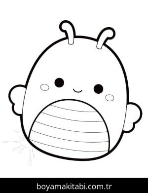 Squishmallow boyama sayfası – el becerilerini geliştirir, boyama çalışması