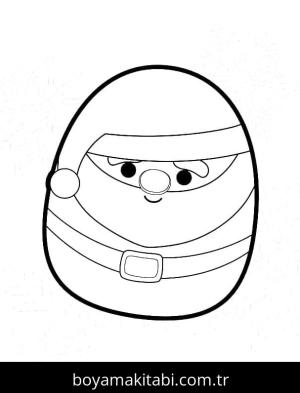 Squishmallow boyama sayfası – sevimli karakter, sanatsal çalışma