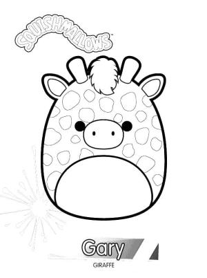 Squishmallow boyama sayfası,  coloring page, Squishmallow Gary, 