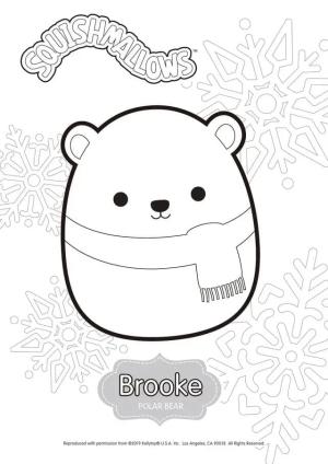 Squishmallow boyama sayfası,  coloring page, Squishmallows Brooke, 