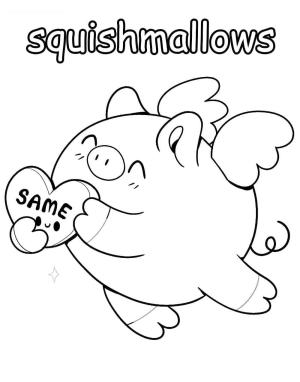 Squishmallow boyama sayfası,  coloring page, Squishmallow Willow, 