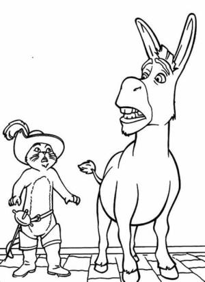 Şrek boyama sayfası,  coloring page, Şrek Karikatür, 