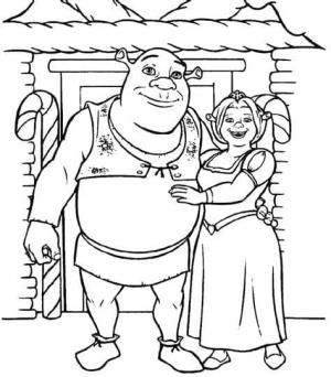 Şrek boyama sayfası,  coloring page, Şrek Görüntü Anahattını Yazdır, 