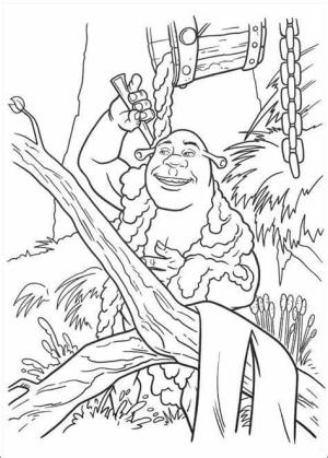 Şrek boyama sayfası,  coloring page, Ücretsiz Şrek, 