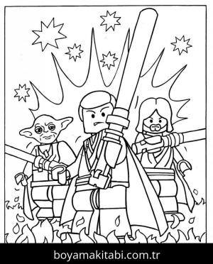 Star Wars boyama sayfası – PDF indir, sevimli karakter