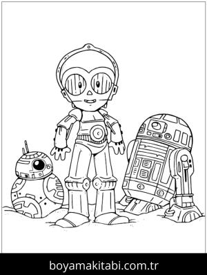Star Wars boyama sayfası – boyama etkinliği, çocuk aktivitesi