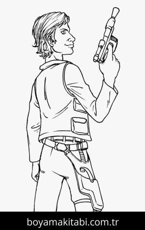 Star Wars boyama sayfası – eğlenceli etkinlik, el becerilerini geliştirir