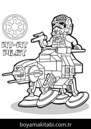 Star Wars boyama sayfası – PDF indir, sevimli karakter