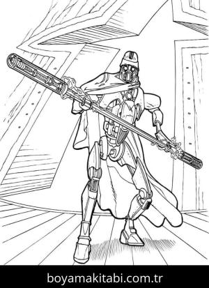 Star Wars boyama sayfası – çocuklar için, çizgi film temalı