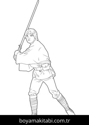 Star Wars boyama sayfası – el becerilerini geliştirir, boyama çalışması