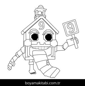 Steal a Brainrot boyama sayfası – boyama etkinliği, çocuk aktivitesi