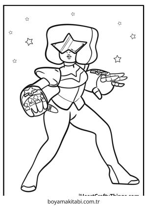 Steven Universe boyama sayfası – boyama etkinliği, çocuk aktivitesi