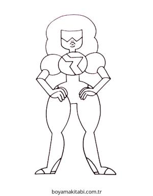 Steven Universe boyama sayfası – renkli çizimler, okul öncesi