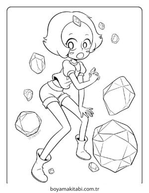 Steven Universe boyama sayfası – okul öncesi, evde etkinlik