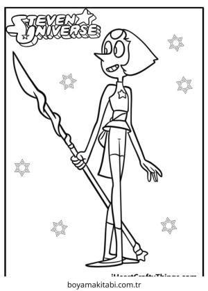 Steven Universe boyama sayfası – PDF indir, sevimli karakter