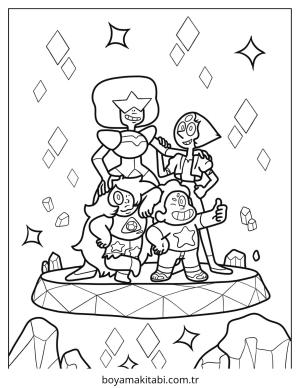 Steven Universe boyama sayfası – evde etkinlik, ücretsiz yazdır