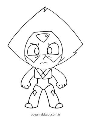 Steven Universe boyama sayfası – boyama çalışması, yaratıcılığı geliştirir