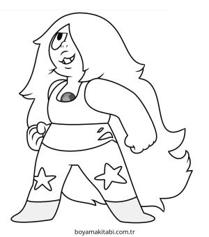 Steven Universe boyama sayfası – yaratıcılık, eğlenceli etkinlik